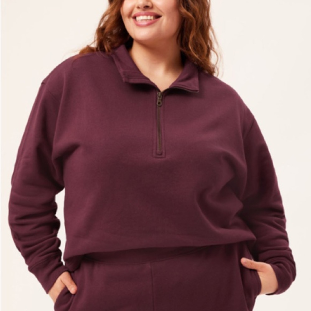 Women's Plum Quarter-Zip Pullover